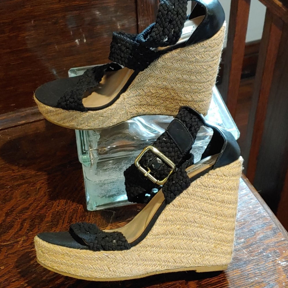 Steve Madden River Crochet Espadrille Wedges - Picture 5 of 12